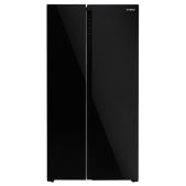 Холодильник Side by Side Hyundai CS5003F черное стекло двухкамерный