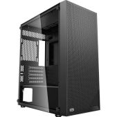 Корпус mATX Без БП Pccooler C3B310 BK, Mesh Mid Tower, Black TG, 0.4 SPCC, no fans mATX, mITX 160/340/170mm 1x2.5, 2x3.5, 5xPCI 2xUSB-A 2.0, 1xUSB-A 3.0 386x200x440mm