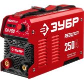 Сварочный аппарат Зубр СА-250 ММА, 250 А, Red MACHINE, макс. электрод Ø 6.0мм инверторный