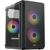 Корпус mATX Без БП Formula Air Mesh G4 Plus черный, 3x120 мм, 1xUSB 2.0, 1xUSB3.1, 1хUSB 3.1 Type-C, audio