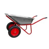 Тачка строительная БТМ WB5009M2-118 2-кол 250кг, розовая