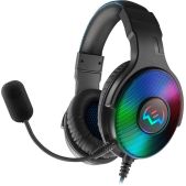 Гарнитура Sven SV-019358 AP-U1500MV черная USB, LED, 7.1