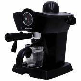 Кофеварка Kitfort КТ-706 рожковая 800 Вт, объем 0.25 л, 3.5 бар, ручной капучинатор, черная