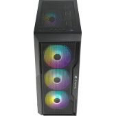 Корпус ATX Без БП AZZA CSAZ-290 Fighter черный 4x120мм 2xUSB 2.0 1xUSB 3.0 audio bott PSU