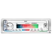 Автомагнитола Pyle PLMRB39 MARINE белый, морская, 4х25W, BlueTooth, Hands-Free, USB, AUX, пульт