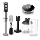Блендер Centek CT-1366 1.5кВт, 5 в 1, дисплей, нерж, измельч.,венчик, 650мл+мерный стакан 800мл
