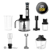 Блендер Centek CT-1368 сталь 1.5кВт, 9в1, нарезка кубиков, блендер/венчик/пюре/чоппер 650мл + 800мл