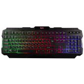 Клавиатура Smartbuy RUSH 308 SBK-308G-K USB черная Warrior игровая мультимедийная