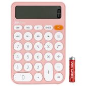 Калькулятор настольный Deli EM124Pink розовый 12-разр
