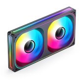 Вентилятор Jonsbo ZB-240BR 2 in 1 120х120х28мм REVERSE PWM, ARGB LED, 700-2400об/мин, черный Retail