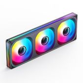 Вентилятор Jonsbo ZB-360BR 3 in 1 120х120х28мм REVERSE PWM, ARGB LED, 700-2400об/мин, черный Retail