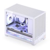 Корпус mATX без БП Jonsbo D32 Pro White боковая панель из закаленного стекла, белый