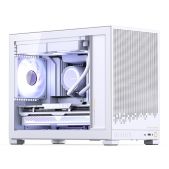 Корпус mATX без БП Jonsbo D32 STD White боковая панель из закаленного стекла, белый