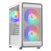 Корпус mATX без БП Xastra A303M-2FC14F-1FC12F-D-WH A303M 3FRGb White Mesh/ tempered glass / 2x140mm + 1x120мм FRGb fans/ Door/