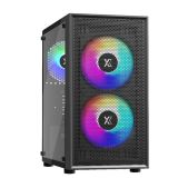 Корпус mATX без БП Xastra A305M-2FC14F-1FC12F A305M 3FRGb Black Mesh/ tempered glass / 2x140mm + 1x120мм FRGb fans/