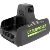 Зарядное устройство Greenworks 2939007 82V, G82C2, 8А, для 2-х аккумуляторов, ускоренный заряд, арт.