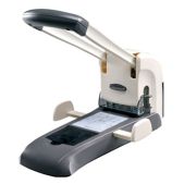 Дырокол KW-Trio 9556 Lever-Tech HD макс.:200лист. металл серый отв.:2 с линейкой