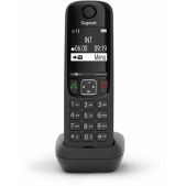 Трубка дополнительная DECT Gigaset S30852-H2876-R101 AS690HX черный для AS690