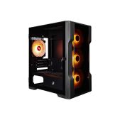 Корпус mATX без БП 1STPlayer T3-G-BK-4F7 Trilobite T3-G ARGb Black 4x120мм ARGb fans