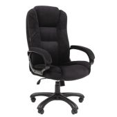 Кресло офисное Chairman 7158676 CH 600, велюр, черное