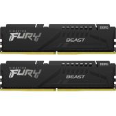 Комплект модулей памяти DDR5 16Gb 2х8Gb 6000MHz Kingston KF560C30BBK2-16 CL30 DIMM Fury Beast Black XMP