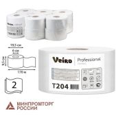 Бумага туалетная VEIRO Professional T204 170 м T2, 12 шт, Comfort, 2-слойная