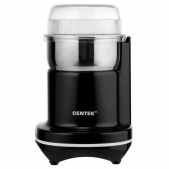 Кофемолка Centek CT-1365 Black, мощность 250 Вт, вместимость 70 г, пластик, черная