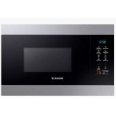 Встраиваемая СВЧ печь Samsung MG22M8074AT/BW 595x380x320мм, 22 л., сенсорное управление, тип дверцы - кнопка, гриль, цвет- нержавеющая сталь