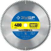 Диск пильный Зубр 36905-400-50-100_z01 Чисторез Профессионал, 400 x 50мм, 100Т по дереву
