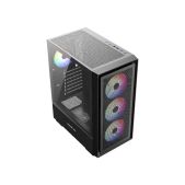 Корпус ATX без БП Powercase CMAYB-A4 Mistral AY4B ARGB, Tempered Glass, 4x 120мм ARGB Fans, чёрный