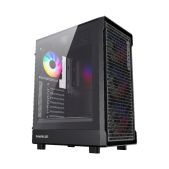 Корпус ATX без БП Powercase CMOAB-L4 Mistral PA5B, Tempered Glass, 4x 120мм FRGB Fans, чёрный