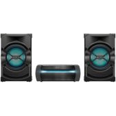 Минисистема Sony Shake-X10 черный HCDSHAKEX10+SSSHAKEX10P 1.2кВт CD CDRW DVD DVDRW FM USB BT