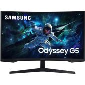 Монитор 32 Samsung LS32CG550EIXCI S32CG550EI Odyssey G5 черный VA LED 1ms 16:9 HDMI матовая 300cd 178гр/178гр 2560x1440 165Hz FreeSync DP 2K USB 5.2кг