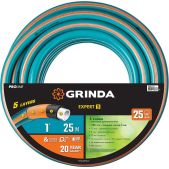 Шланг поливочный 25м Grinda 429007-1-25 Expert 5 ProLine, 1 25 м, 25 атм, пятислойный, текстильное армирование