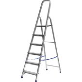 Лестница-стремянка 6 ступеней Сибин 38801-6 124см, алюминиевая