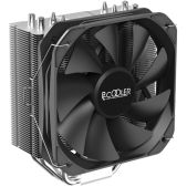 Кулер для процессора Pccooler PALADIN 400 200W, 4-pin PWM, 157mm, Al/Cu, 4x6mm, 1x130mm, 76.85CFM, 29dBA, 1600RPM, S: 1851/1700/1200/115X, AM5/AM4, серебристый, black