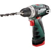 Дрель-шуруповерт аккумуляторная Metabo 600984000 PowerMaxx BS патрон быстрозажимной