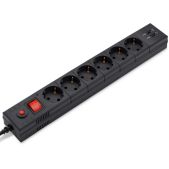 Сетевой фильтр Buro BU-SP3_USB_2A-B 3м 6 розеток черный коробка
