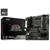 Материнская плата mATX Socket AM4 MSI B550M Pro-VDH WIFI B550, 4*DDR4, 1*PCIEx16, 2*PCIEx1, 2*M.2, 1*TypeC, 6*USB3.2Gen1, 6*USB 2.0, 4*SATA3.0, 1G, VGA, DP, HDMI, RTL