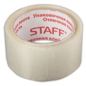 Клейкая лента упаковочная 50 мм x 66 м, прозрачная, толщина 40 микрон, Staff CLASSIC, 440175