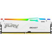 Модуль памяти DDR5 16Gb 6400Mhz Kingston KF564C32BWEA-16 CL32 DIMM Fury Beast White RGB EXPO