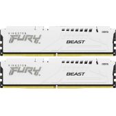 Модуль памяти DDR5 32Gb 2х16Gb 5200MHz Kingston KF552C40BWK2-32 CL40 DIMM Kit of 2 Fury Beast White XMP