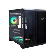 Корпус mATX без БП 1STPlayer RT5-BK-2FC7R-1FC7 RT5 ARGB Black 3x120мм ARGB fans