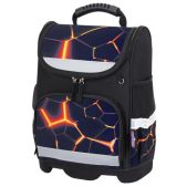 Ранец Юнландия 273162 WISE, 1 отделение, 3 кармана, устойчивое дно, Volcano split, 37х29х15 см