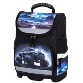 Ранец Юнландия 273163 WISE, 1 отделение, 3 кармана, устойчивое дно, Space driver, 37х29х15 см