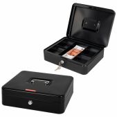 Ящик для денег Brauberg 291348 ценностей, документов, печатей, 90х240х300мм, ключевой замок, черный