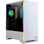 Корпус ATX без БП Zalman S5 White 2xUSB + USB 3.0, 2xAudio, 2xвентилятор 120мм, прозрачная стенка- закаленное стекло