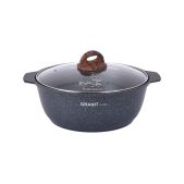 Кастрюля-жаровня Kukmara жгг41a Grait Ultra, синий 4 л, алюминий, антипригарное, + стекл.крышка