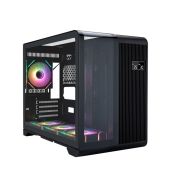 Корпус mATX без БП 1STPlayer RT6-BK-3FC7R-1FC7 RT6 ARGB Black 4x120мм ARGB fans