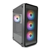 Корпус ATX без БП Xastra A403-4FC12F A403 4FRGB Black Mesh tempered glass 4x120мм FRGB fans
